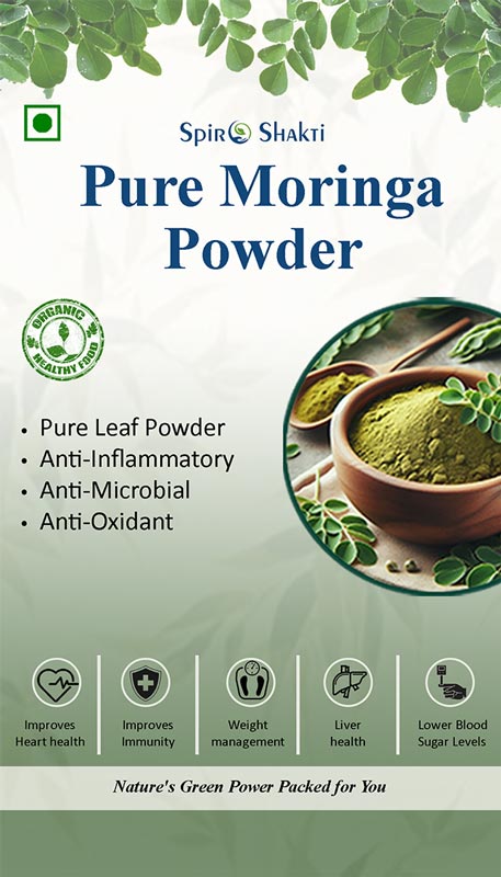 Pure Moringa Powder for Immune Support & Energy Boost